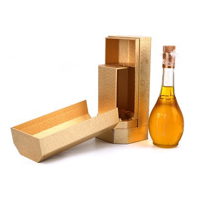 Golden Double Door Wine Box
